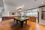 Terrace Level Game Room with Pool and Table Tennis